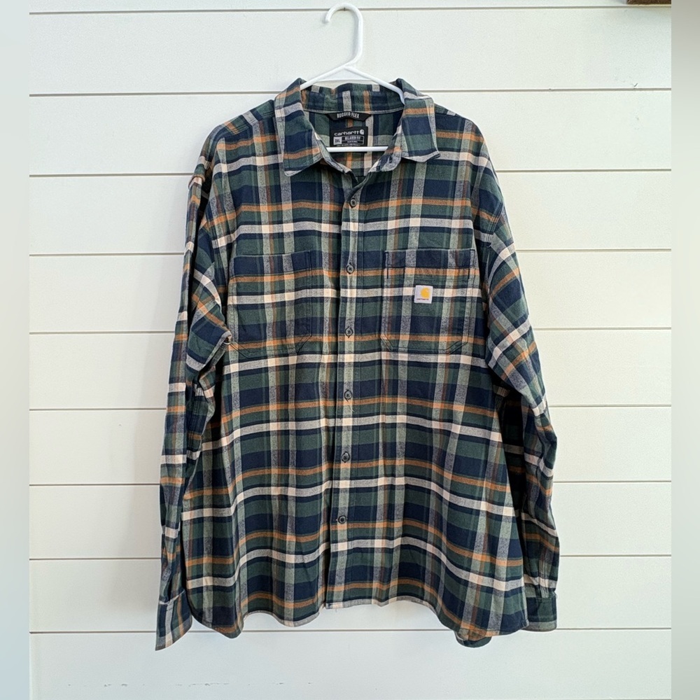 Carhartt Men's Plaid Button-Down Shirt